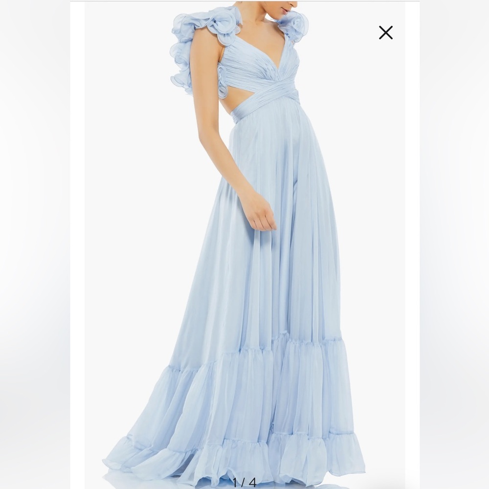 Mac Duggal Chiffon Cutout Gown, size 6